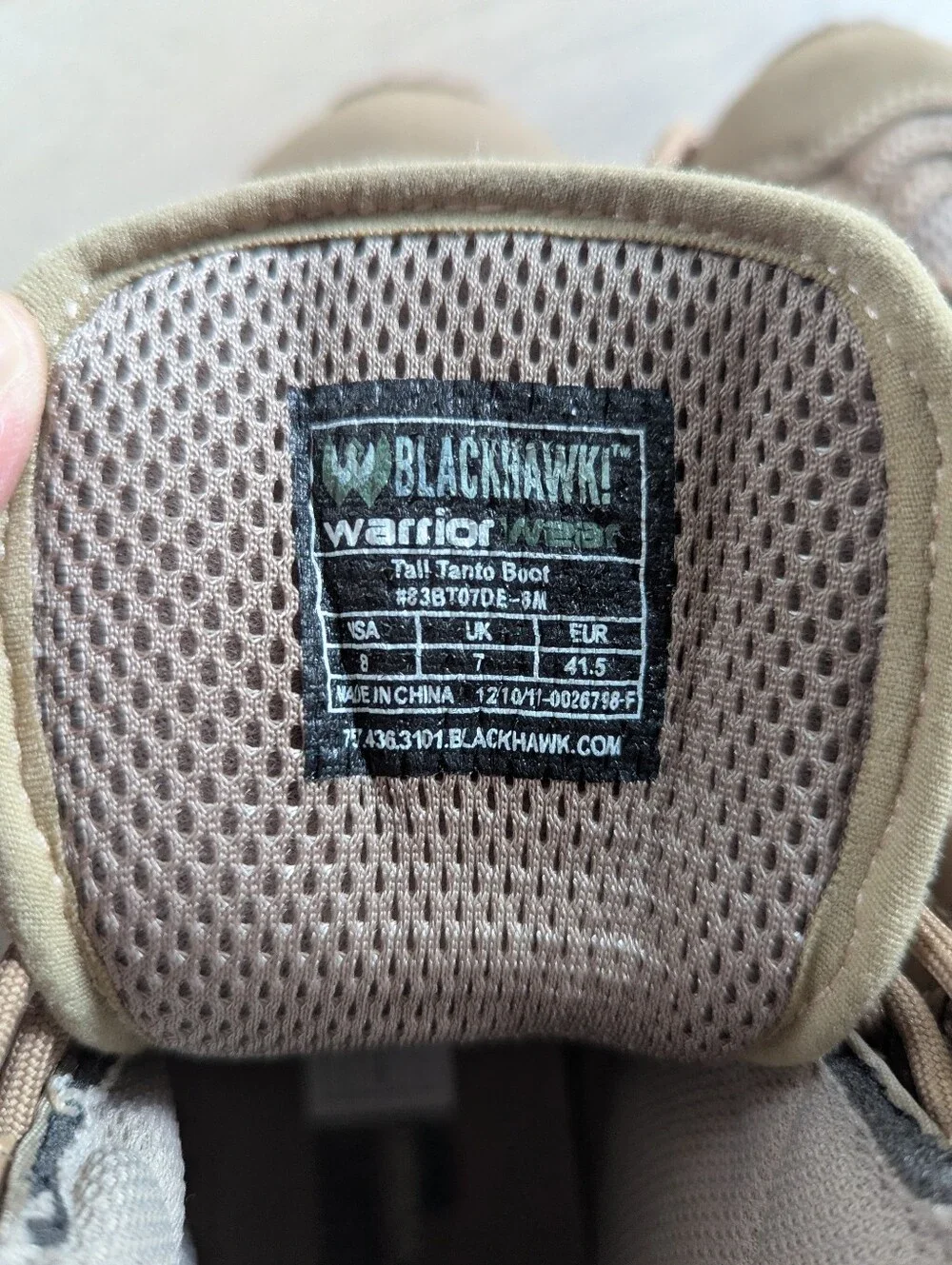New Blackhawk Warrior Wear Boots tags still attached Size 8